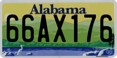 AL license plate 66AX176