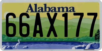 AL license plate 66AX177