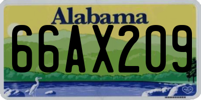 AL license plate 66AX209