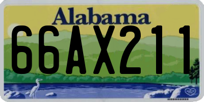 AL license plate 66AX211