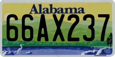 AL license plate 66AX237