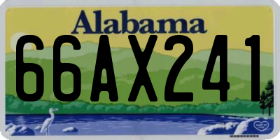 AL license plate 66AX241