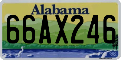 AL license plate 66AX246