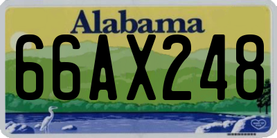 AL license plate 66AX248