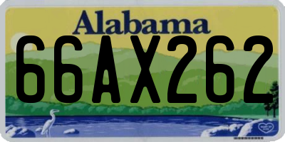 AL license plate 66AX262