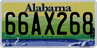 AL license plate 66AX268