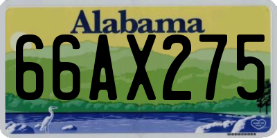 AL license plate 66AX275