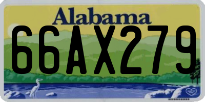 AL license plate 66AX279