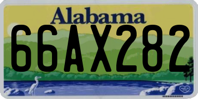 AL license plate 66AX282