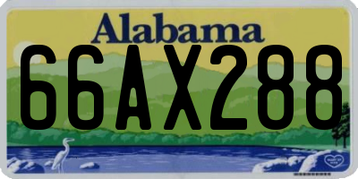 AL license plate 66AX288