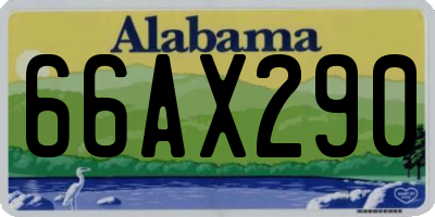 AL license plate 66AX290
