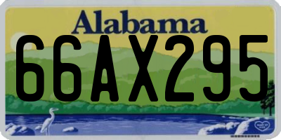 AL license plate 66AX295