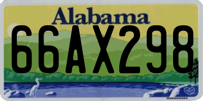 AL license plate 66AX298