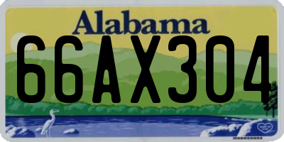 AL license plate 66AX304