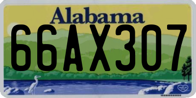 AL license plate 66AX307