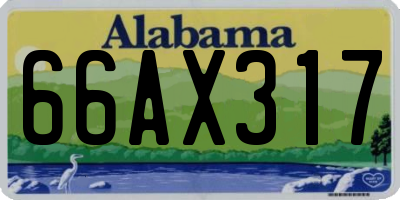 AL license plate 66AX317
