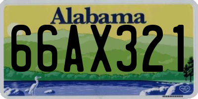 AL license plate 66AX321