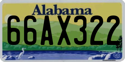 AL license plate 66AX322