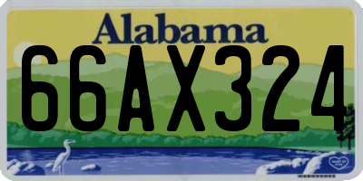 AL license plate 66AX324