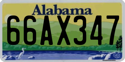 AL license plate 66AX347