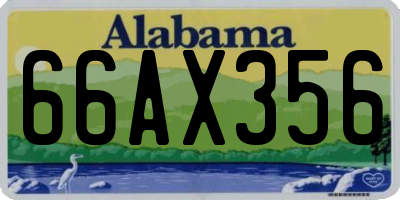 AL license plate 66AX356
