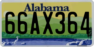 AL license plate 66AX364