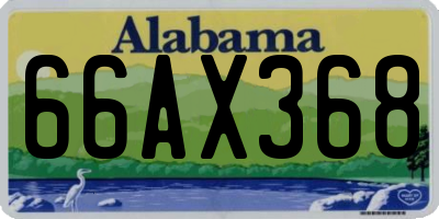 AL license plate 66AX368