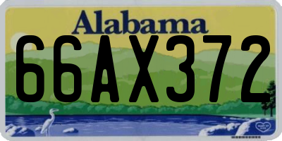 AL license plate 66AX372