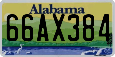AL license plate 66AX384