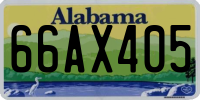 AL license plate 66AX405