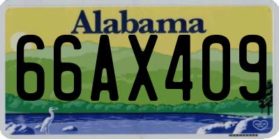 AL license plate 66AX409
