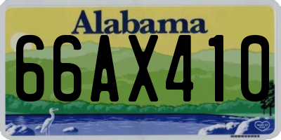 AL license plate 66AX410