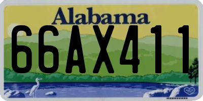AL license plate 66AX411