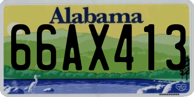 AL license plate 66AX413