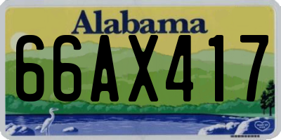 AL license plate 66AX417