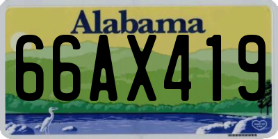 AL license plate 66AX419