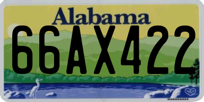 AL license plate 66AX422