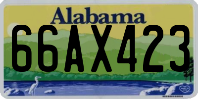 AL license plate 66AX423