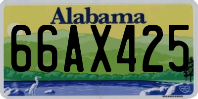 AL license plate 66AX425