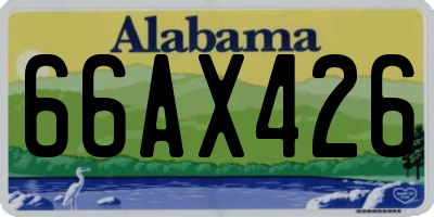 AL license plate 66AX426