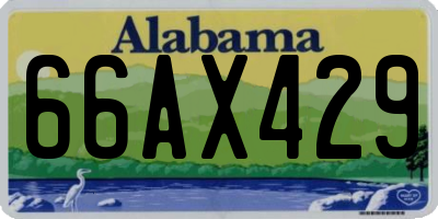 AL license plate 66AX429