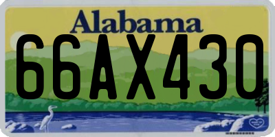 AL license plate 66AX430