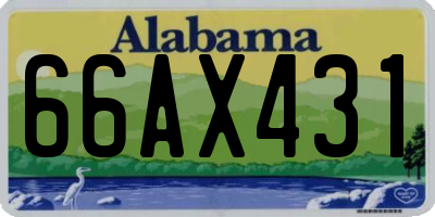 AL license plate 66AX431