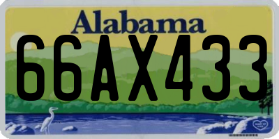 AL license plate 66AX433