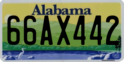 AL license plate 66AX442