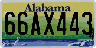 AL license plate 66AX443