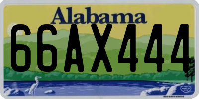 AL license plate 66AX444