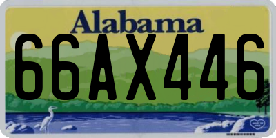 AL license plate 66AX446