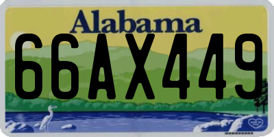 AL license plate 66AX449