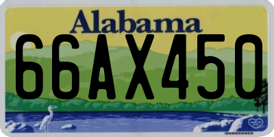AL license plate 66AX450
